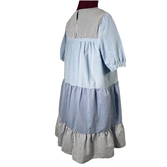 Tuckernuck Pomander Place Quinn Dress XL Blue White Colorblock Preppy Boho NEW - Picture 8 of 15